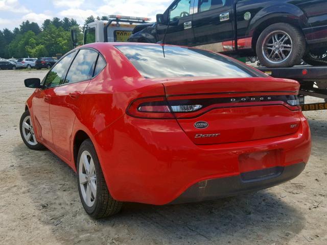 1C3CDFFA4GD796392 - 2016 DODGE DART SXT S RED photo 3