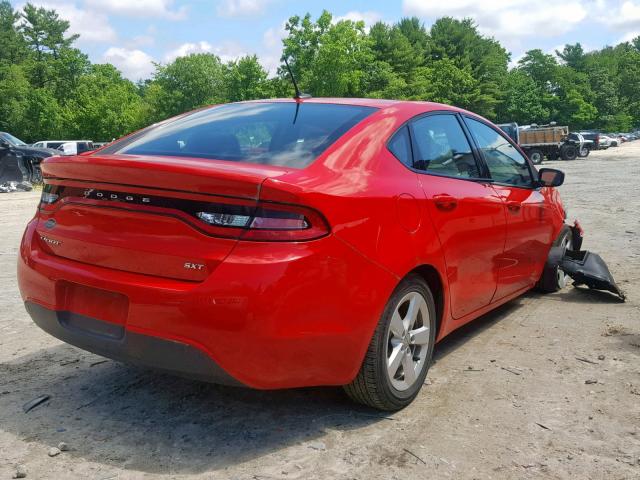 1C3CDFFA4GD796392 - 2016 DODGE DART SXT S RED photo 4