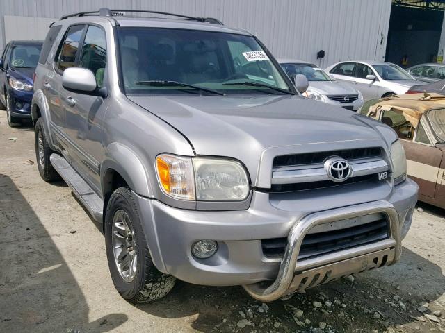 5TDBT48A66S271932 - 2006 TOYOTA SEQUOIA LI SILVER photo 1