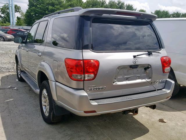 5TDBT48A66S271932 - 2006 TOYOTA SEQUOIA LI SILVER photo 3