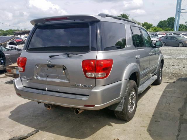 5TDBT48A66S271932 - 2006 TOYOTA SEQUOIA LI SILVER photo 4