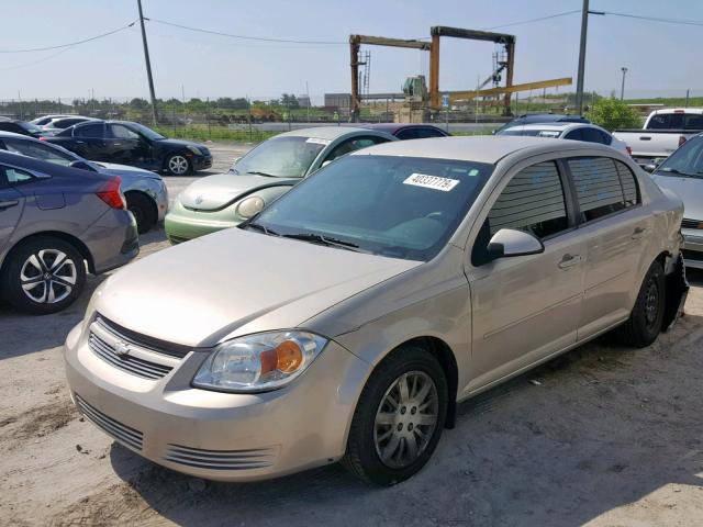 1G1AT58H097236020 - 2009 CHEVROLET COBALT LT TAN photo 2