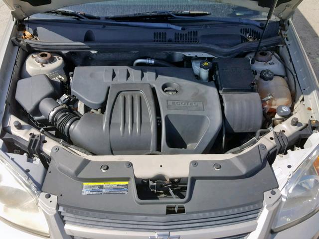 1G1AT58H097236020 - 2009 CHEVROLET COBALT LT TAN photo 7