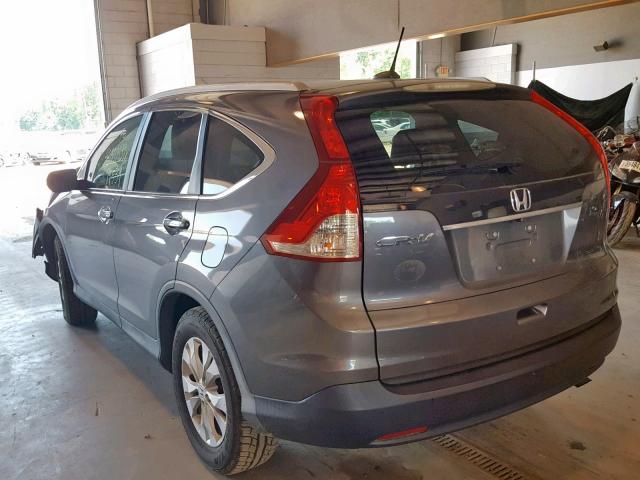 2HKRM3H77EH504571 - 2014 HONDA CR-V EXL SILVER photo 3