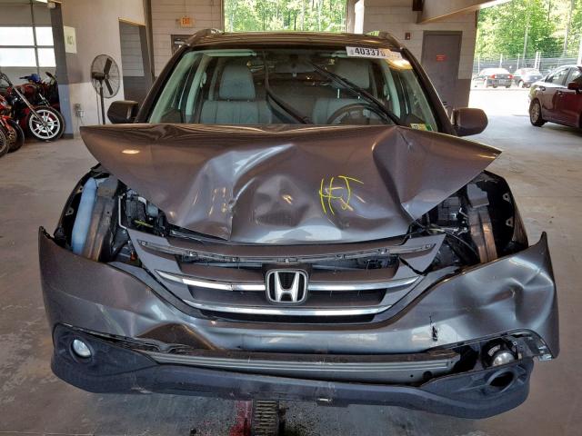 2HKRM3H77EH504571 - 2014 HONDA CR-V EXL SILVER photo 7