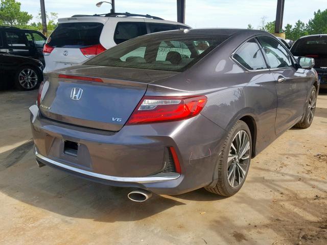 1HGCT2B89HA007202 - 2017 HONDA ACCORD EXL SILVER photo 4