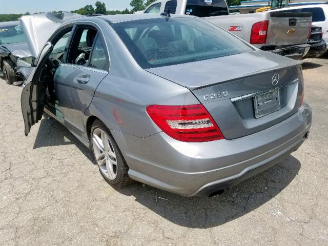 WDDGF4HB6DR273364 - 2013 MERCEDES-BENZ C 250 SILVER photo 3