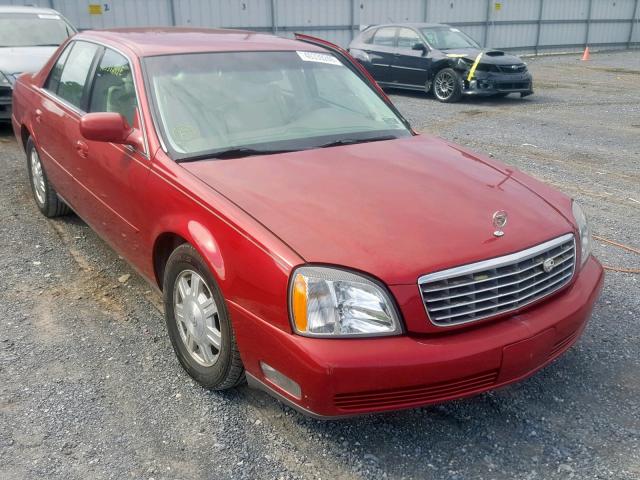 1G6KD54Y93U252713 - 2003 CADILLAC DEVILLE MAROON photo 1