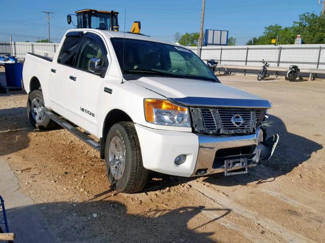 1N6BA0EC5DN304682 - 2013 NISSAN TITAN S WHITE photo 1