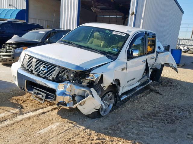 1N6BA0EC5DN304682 - 2013 NISSAN TITAN S WHITE photo 2