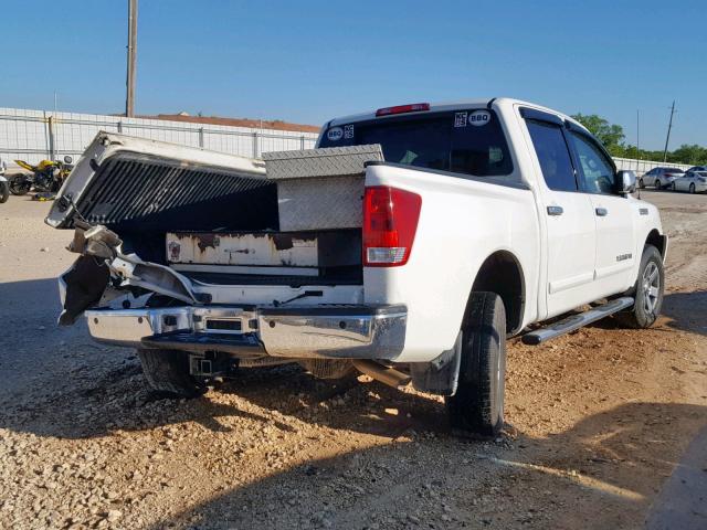 1N6BA0EC5DN304682 - 2013 NISSAN TITAN S WHITE photo 4