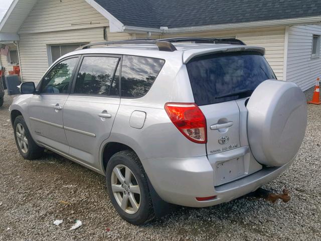 JTMBK31V585070994 - 2008 TOYOTA RAV4 LIMIT SILVER photo 3