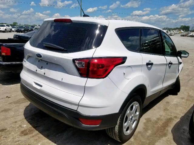 1FMCU0F77KUA29802 - 2019 FORD ESCAPE S WHITE photo 4