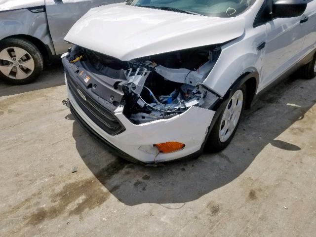 1FMCU0F77KUA29802 - 2019 FORD ESCAPE S WHITE photo 9