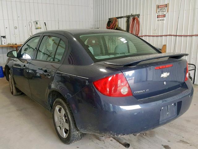 1G1AL58F987322312 - 2008 CHEVROLET COBALT LT BLUE photo 3