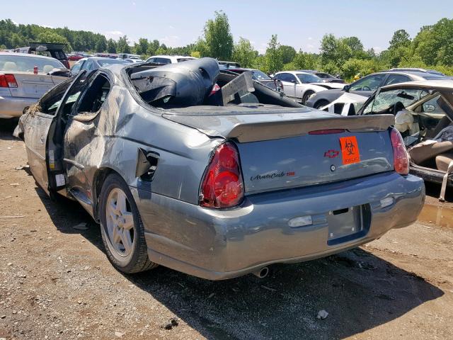 2G1WX12K149278419 - 2004 CHEVROLET MONTE CARL 灰色 照片 3