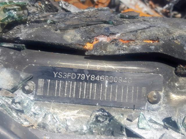 YS3FD79Y846000940 - 2004 SAAB 9-3 ARC BURN photo 10