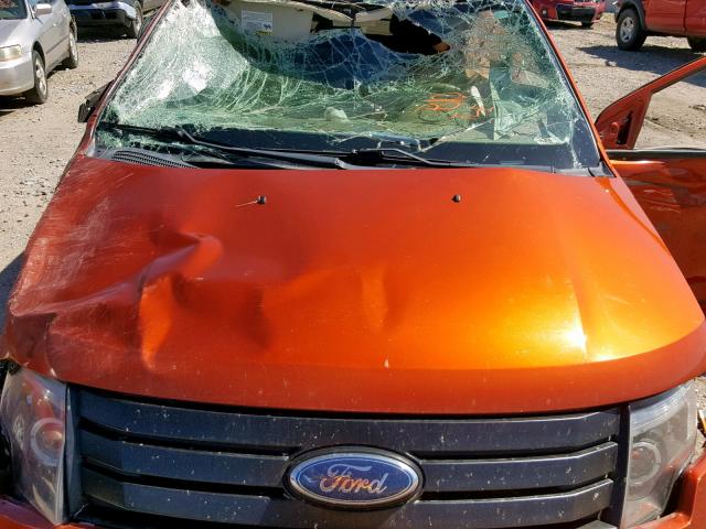 2FMDK48C67BA90373 - 2007 FORD EDGE SEL ORANGE photo 7