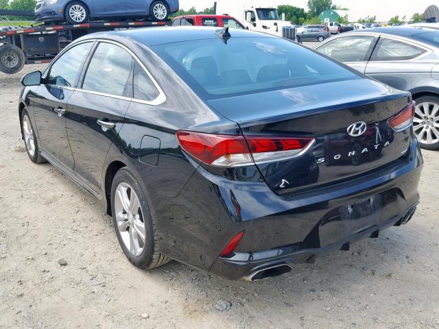 5NPE34AF5JH693238 - 2018 HYUNDAI SONATA SPO BLACK photo 3