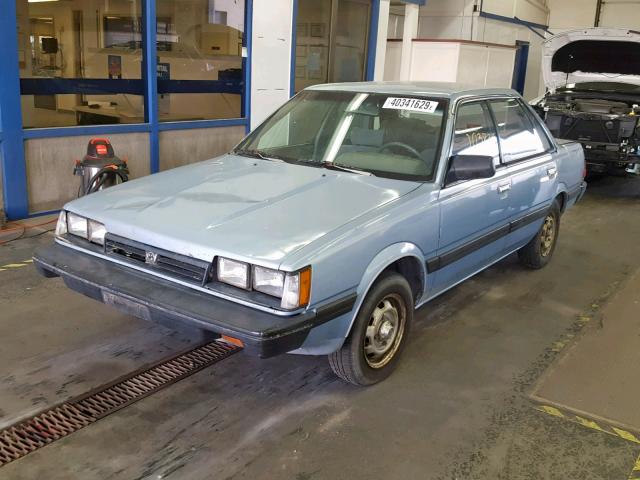 JF1AC42B8JC227444 - 1988 SUBARU DL BLUE photo 2