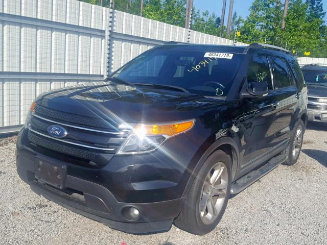 1FMHK7F86BGA00514 - 2011 FORD EXPLORER L BLACK photo 2