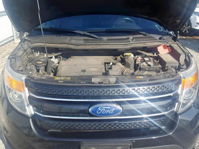 1FMHK7F86BGA00514 - 2011 FORD EXPLORER L BLACK photo 7