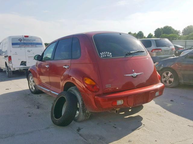 3C8FY68B64T210718 - 2004 CHRYSLER PT CRUISER RED photo 3