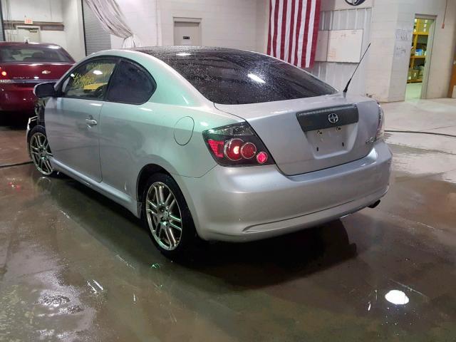 JTKDE167780242625 - 2008 TOYOTA SCION TC SILVER photo 3