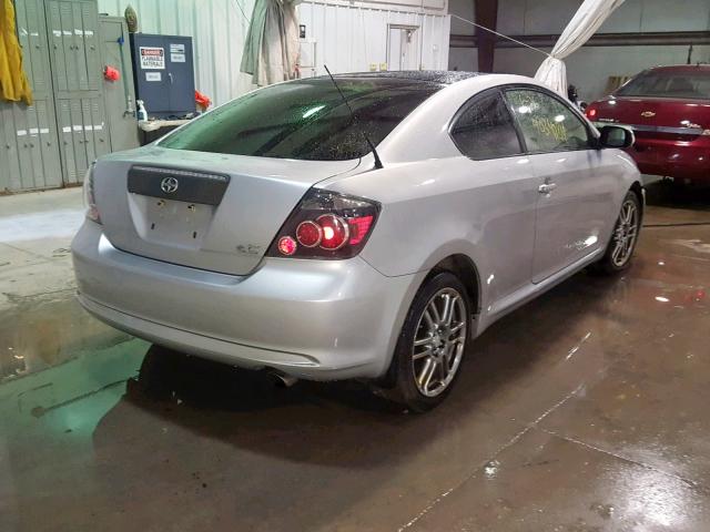 JTKDE167780242625 - 2008 TOYOTA SCION TC SILVER photo 4