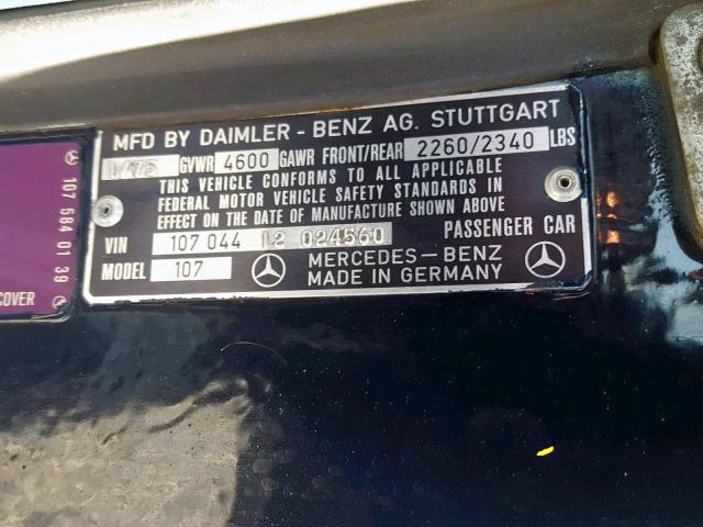 10704412024560 - 1975 MERCEDES-BENZ 450SL BLUE photo 10