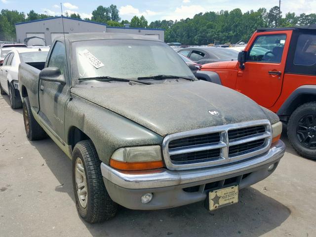 1B7FL26N11S173340 - 2001 DODGE DAKOTA GREEN photo 1