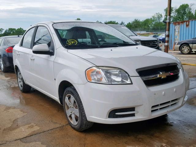 KL1TD56E89B299666 - 2009 CHEVROLET AVEO LS WHITE photo 1