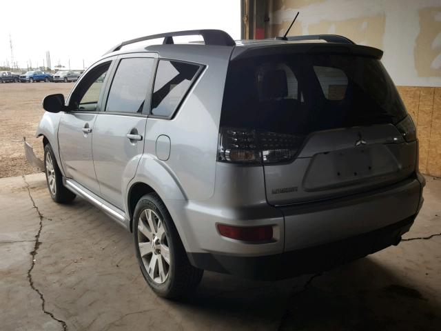 JA4AS3AW0CU001983 - 2012 MITSUBISHI OUTLANDER SILVER photo 3