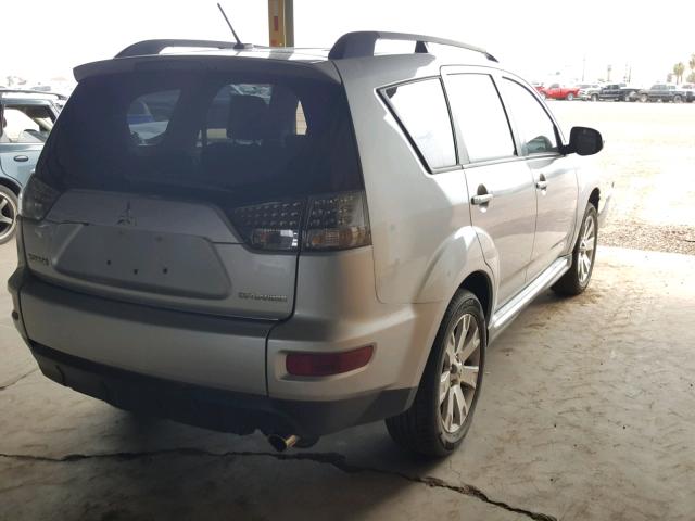 JA4AS3AW0CU001983 - 2012 MITSUBISHI OUTLANDER SILVER photo 4