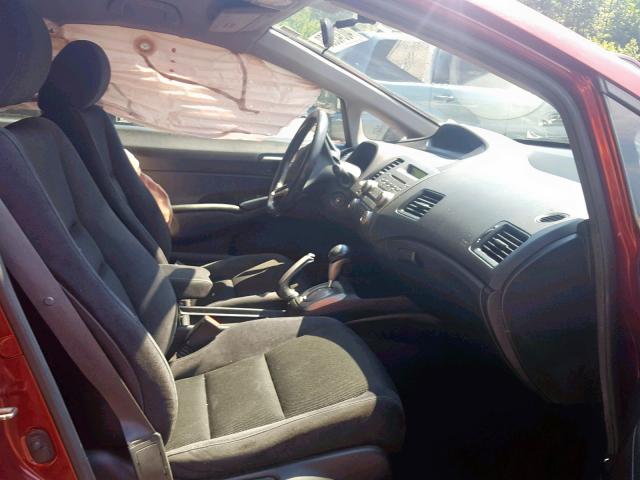 19XFA1F62BE031172 - 2011 HONDA CIVIC LX-S RED photo 5