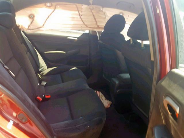 19XFA1F62BE031172 - 2011 HONDA CIVIC LX-S RED photo 6