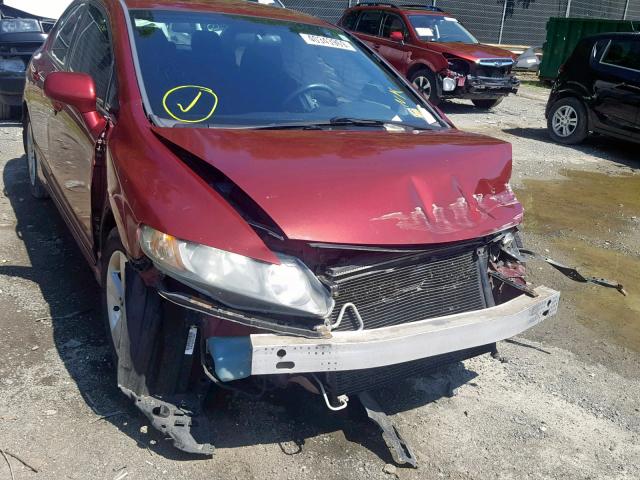 19XFA1F62BE031172 - 2011 HONDA CIVIC LX-S RED photo 9