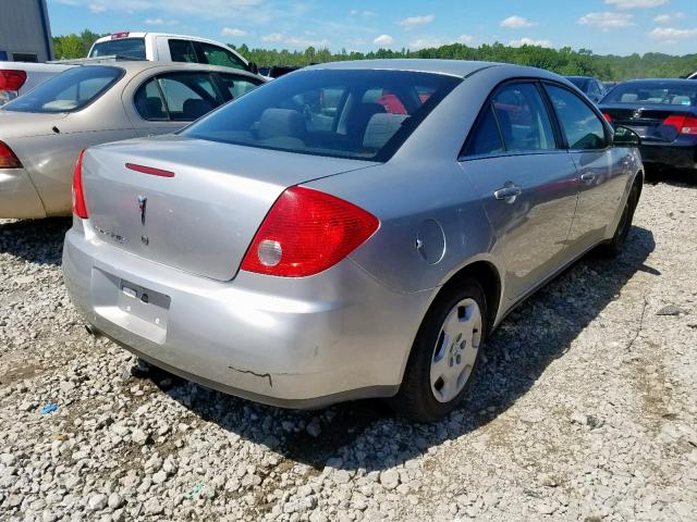 1G2ZF57B984290936 - 2008 PONTIAC G6 VALUE L SILVER photo 4