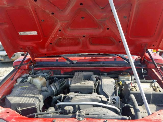 5GTDN136768284495 - 2006 HUMMER H3 RED photo 7