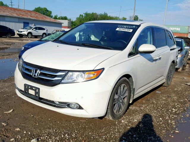 5FNRL5H95EB136843 - 2014 HONDA ODYSSEY TO WHITE photo 2