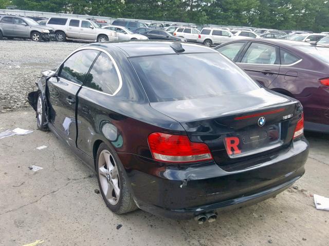 WBAUP735X9VK76129 - 2009 BMW 128 I BLACK photo 3