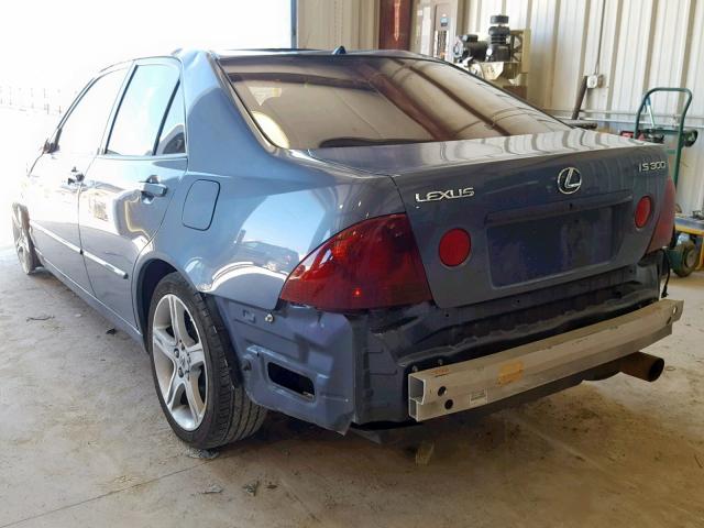 JTHBD192X40094240 - 2004 LEXUS IS 300 BLUE photo 3