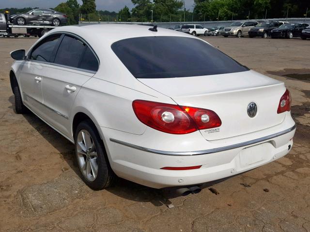 WVWHL73C19E526954 - 2009 VOLKSWAGEN CC LUXURY WHITE photo 3