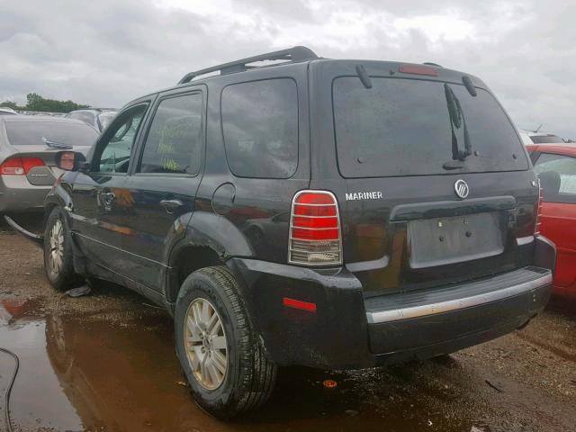 4M2YU81137KJ08280 - 2007 MERCURY MARINER LU BLACK photo 3