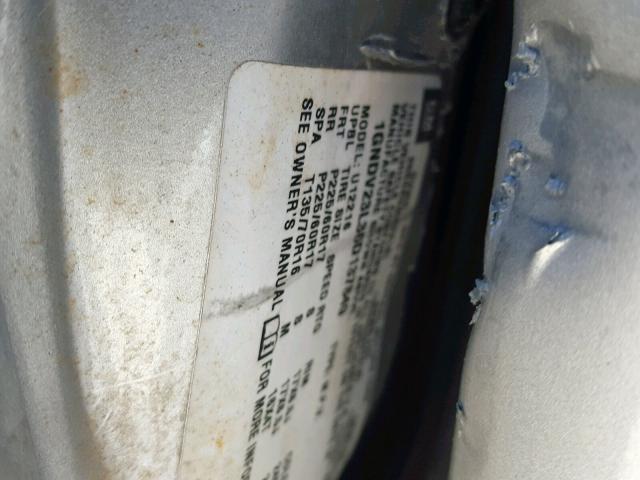 1GNDV23L36D137849 - 2006 CHEVROLET UPLANDER L 银色 照片 10