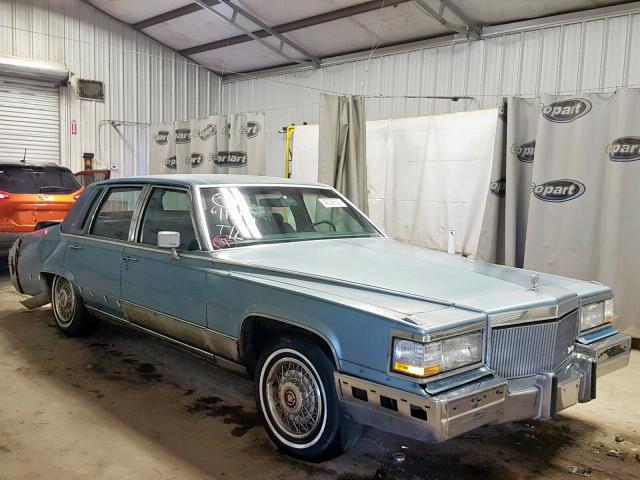 1G6DW54E1MR721015 - 1991 CADILLAC BROUGHAM BLUE photo 1