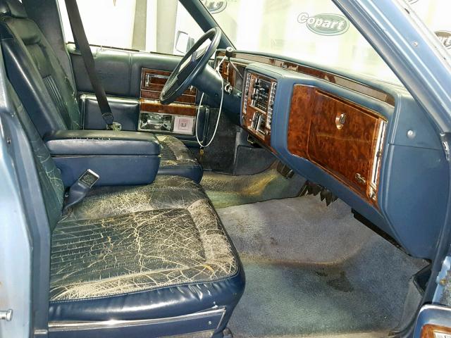 1G6DW54E1MR721015 - 1991 CADILLAC BROUGHAM BLUE photo 5