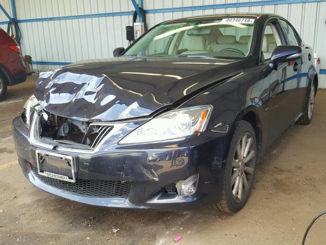 JTHCK262592028078 - 2009 LEXUS IS 250 BLUE photo 2