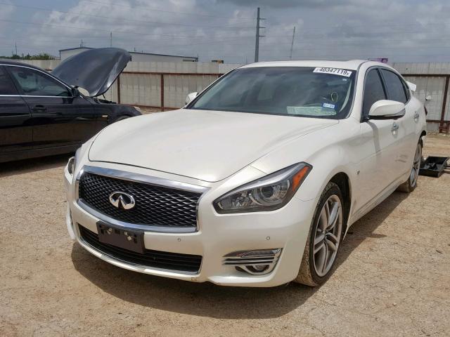 JN1BY1PP0FM601150 - 2015 INFINITI Q70L 3.7 WHITE photo 2