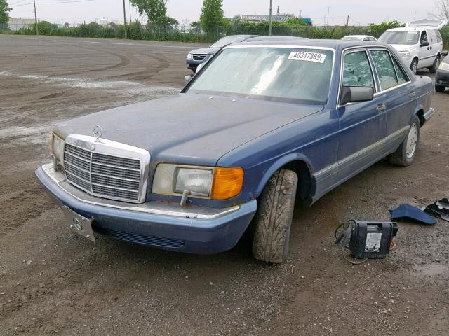 WDBCA24D9KA498293 - 1989 MERCEDES-BENZ 300 SE BLUE photo 2